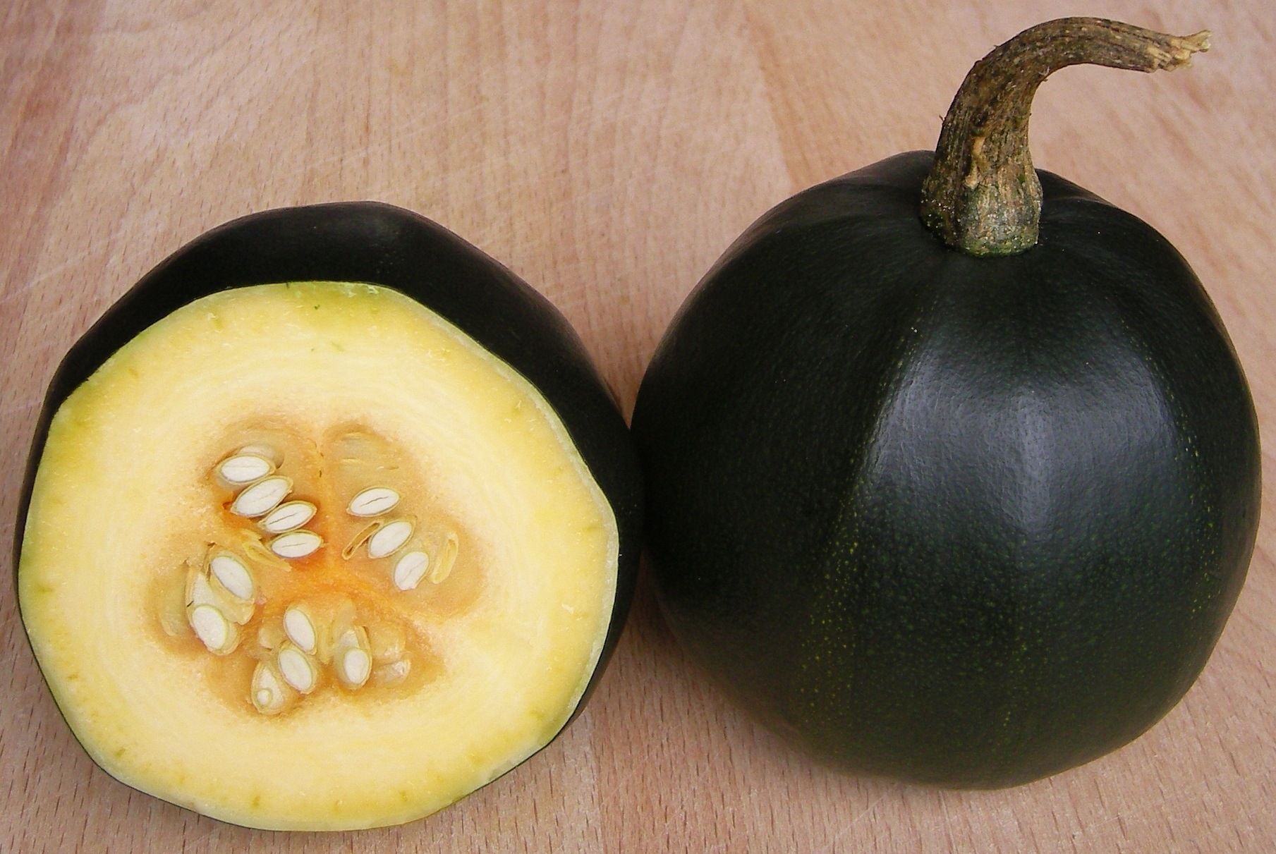 Gem squash cut open